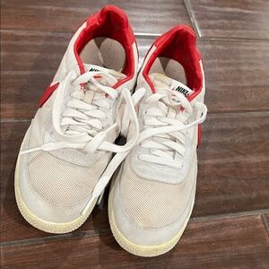 Nike killshot white red lace up low shoes